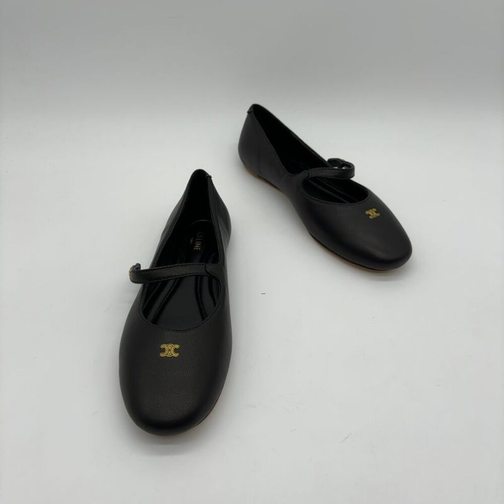 Celine​​​​​ Leather Mary Jane Ballet Flats